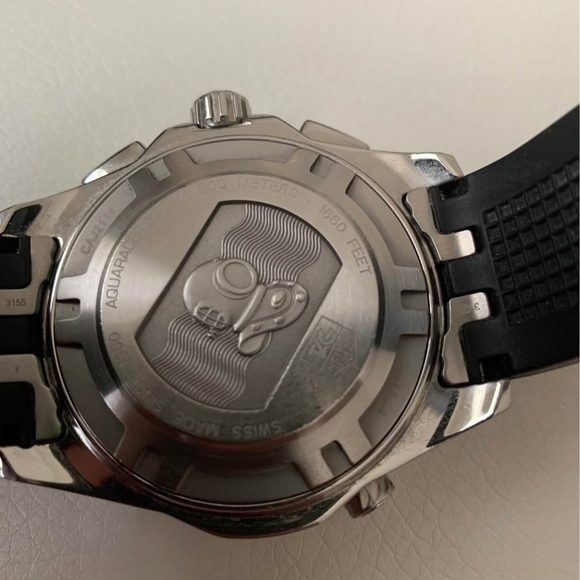 Tag Heuer Aquaracer Black and Silver Watch - Picture 8 of 8